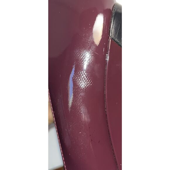Tod’s Woman’s Burgundy Patent Leather Wedge Pumps EU39 US 8-8.5 - Picture 7 of 10